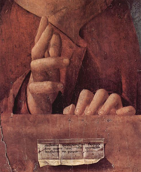 Salvator mundi, Detail